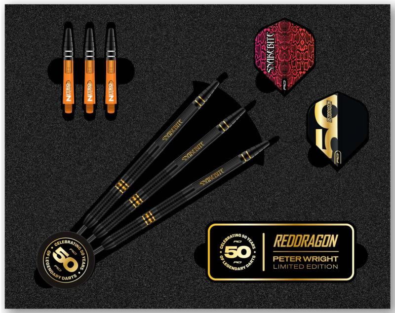 Reddragon Peter Wright 50 Years Player Edition Steeldart 21g