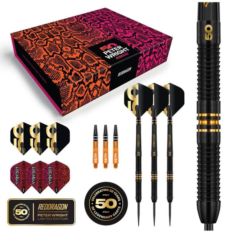 Reddragon Peter Wright 50 Years Player Edition Steeldart 21g
