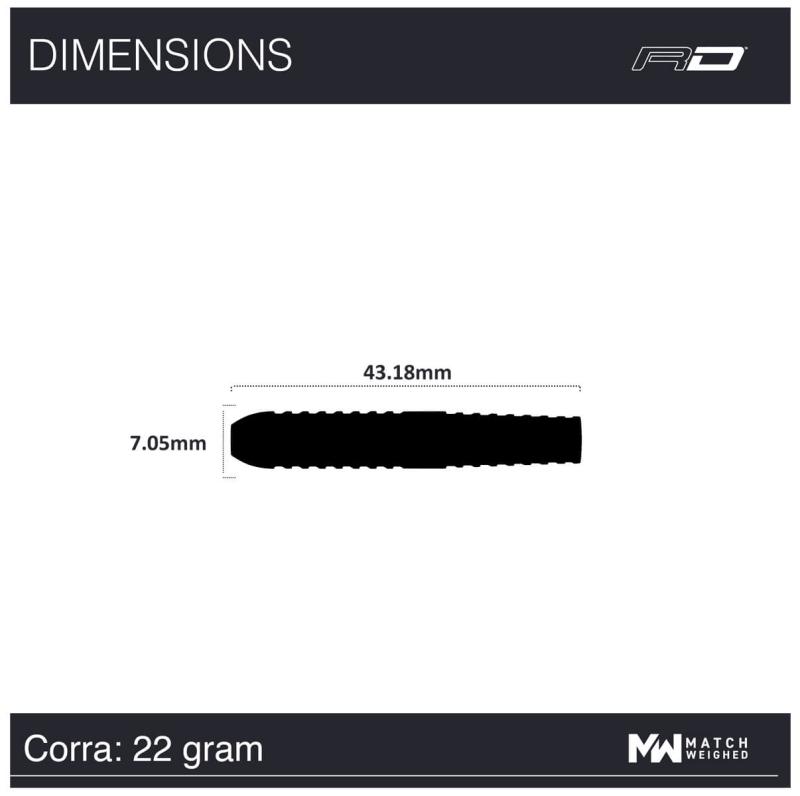 RedDragon Peter Wright Corra Steeldart 22-23-24g RedDragon Peter Wright Corra Steeldart 22-23-24g