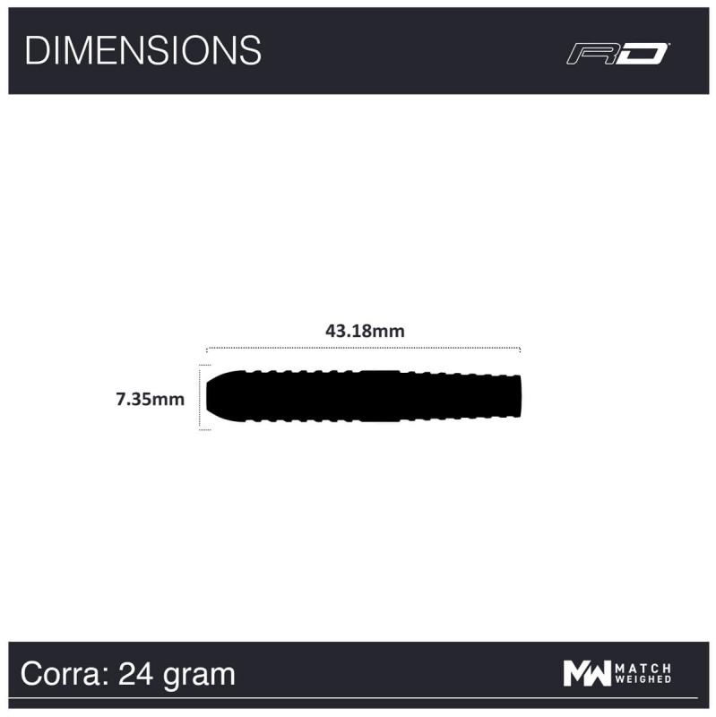 RedDragon Peter Wright Corra Steeldart 22-23-24g RedDragon Peter Wright Corra Steeldart 22-23-24g