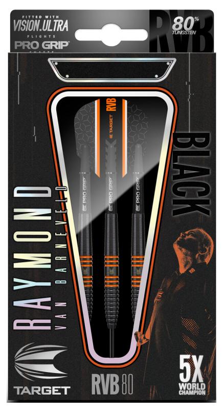 Target Barneveld RVB80 Black Steeldart 22-24-26g Target Barneveld RVB80 Black Steeldart 22-24-26g