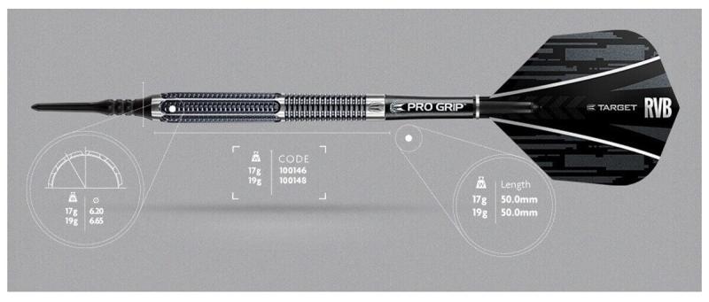 Target RVB 95 Gen 1 Softdart 17-19g Target RVB 95 Gen 1 Softdart 17-19g