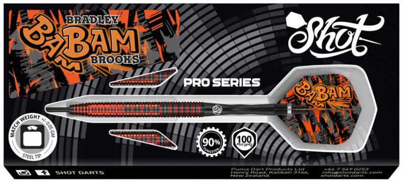 Shot Bradley Brooks 90% Steeldart 23-25g Shot Bradley Brooks 90% Steeldart 23-25g