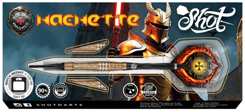 Shot Future Knights Hachette 90% Softdart 20-22g Shot Future Knights Hachette 90% Softdart 20-22g