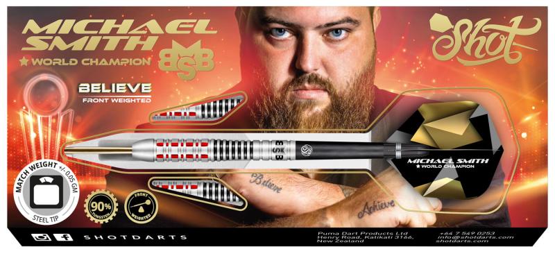 Shot Michael Smith Believe 90% Steeldart 25 g