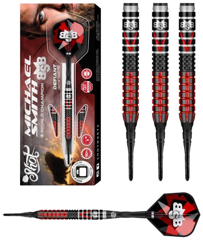 Shot Michael Smith Defiant 90% Softdart 18-20g Shot Michael Smith Defiant 90% Softdart 18-20g