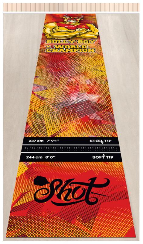 Shot Bully Boy Michael Smith Dart Matte Teppich 300 x 60 cm Shot Bully Boy Michael Smith Dart Matte Teppich 300 x 60 cm