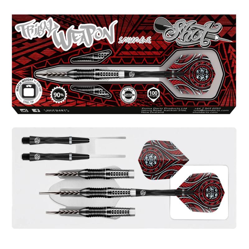 Shot Tribal Weapon Savage 90% Steeldart 22-26g