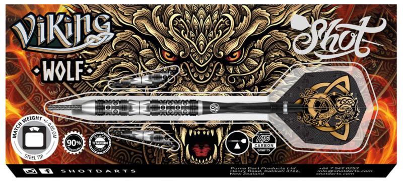Shot Viking Wolf 90% Steeldart 23-25g Shot Viking Wolf 90% Steeldart 23-25g
