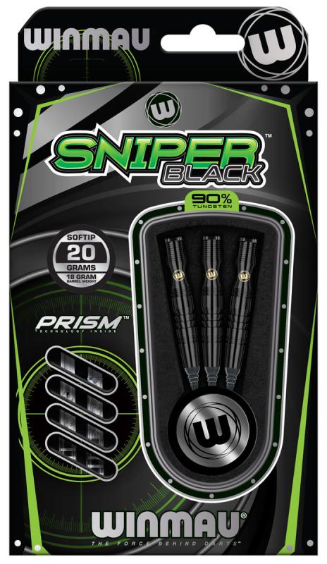 Winmau Sniper Schwarz Softdart 20g Winmau Sniper Schwarz Softdart 20g