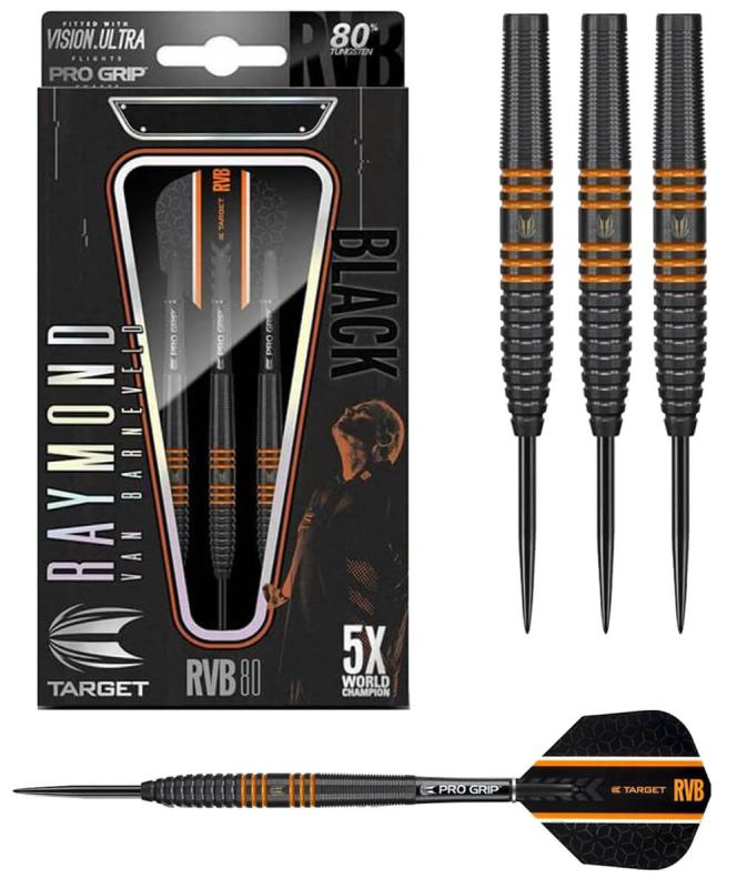 Barneveld RVB80 Black Steeldart 22-24-26g Barneveld RVB80 Black Steeldart 22-24-26g