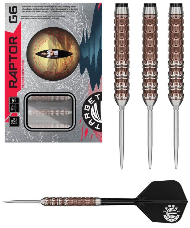 Target George Nishitani - Prime Series Raptor G6 90% Steeldart 22-24g Target George Nishitani - Prime Series Raptor G6 90% Steeldart 22-24g
