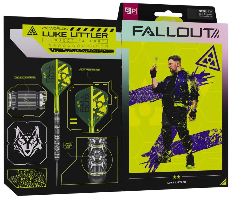 Target Luke Littler Fallout 90% SP Steeldart 22-23-24g