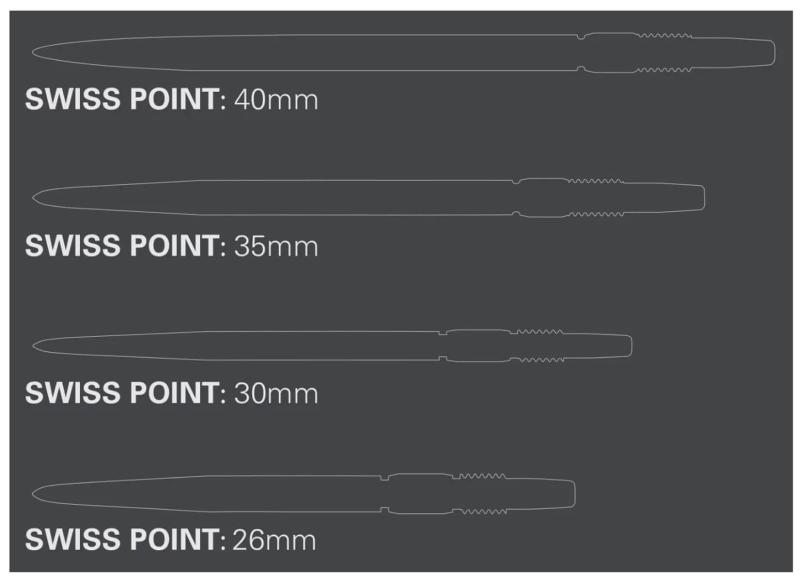 Target Swiss Point Black 26-30-35-40 mm Target Swiss Point Black 26-30-35-40 mm