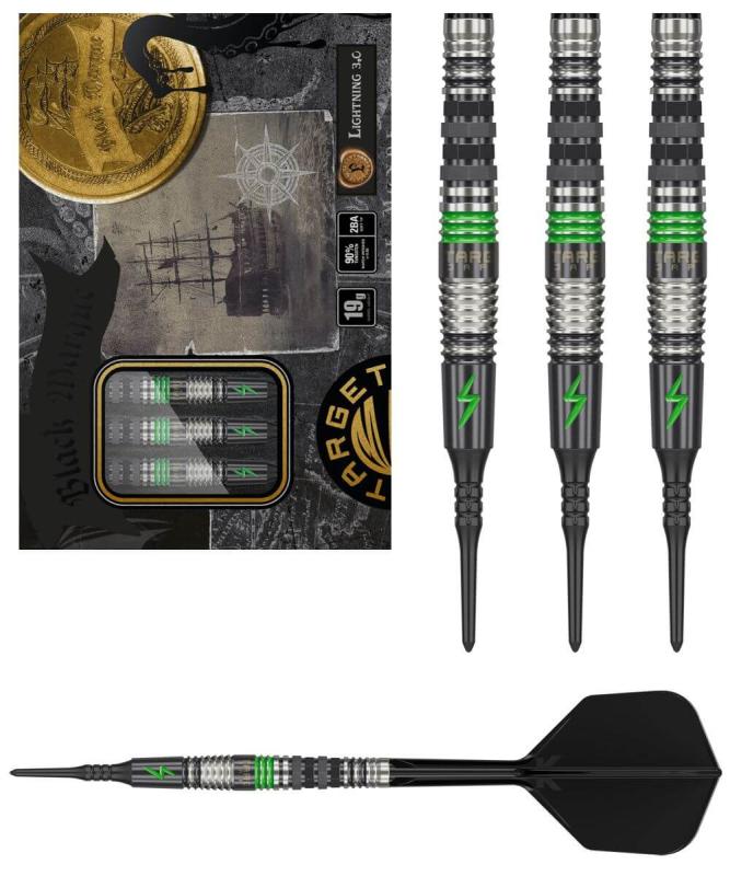 Target Target Japan Black Marque Lightning G3 90% Softdart 21g Target Target Japan Black Marque Lightning G3 90% Softdart 21g