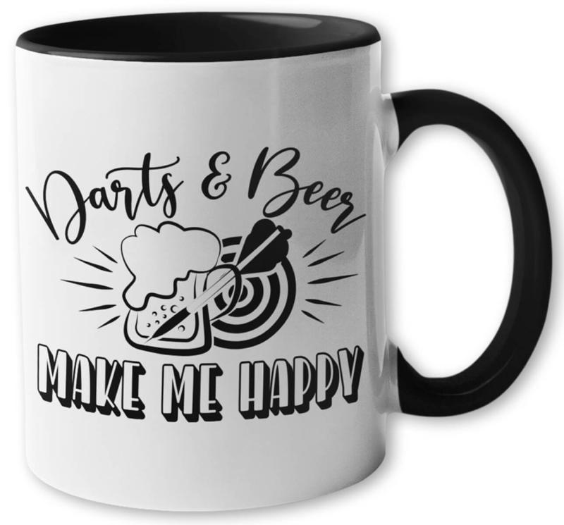 Tasse voll ins schwarze Darts and Beer