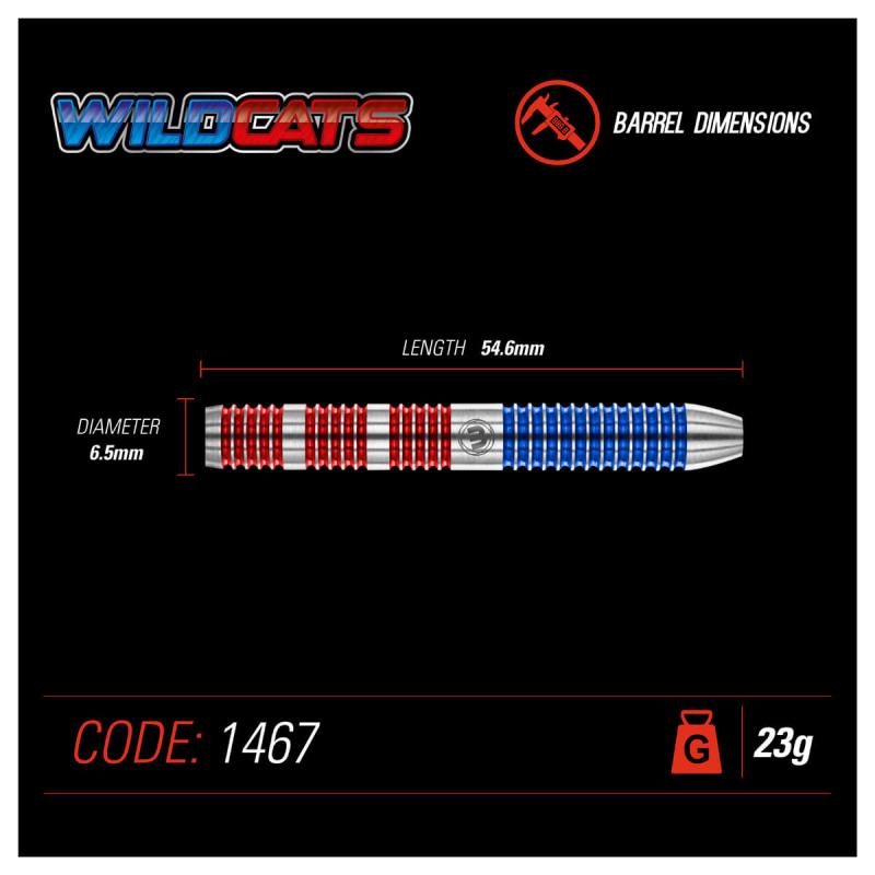 Winmau Wildcats Steeldart 21-22-23-24-25-26g