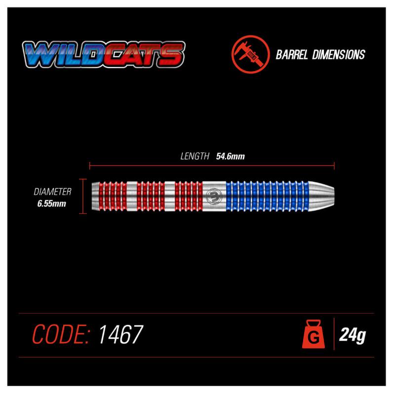 Winmau Wildcats Steeldart 21-22-23-24-25-26g
