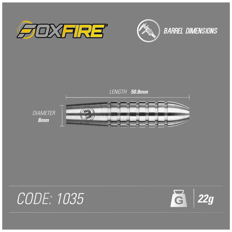 Winmau Foxfire Tropfen Steeldart 22-24g