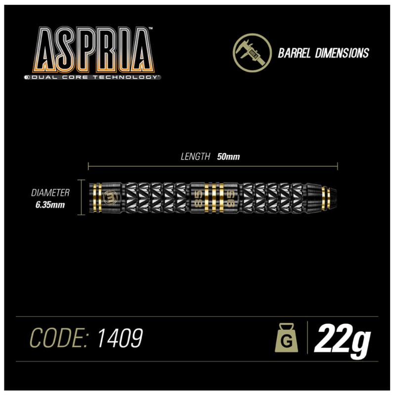 Winmau Aspria Dual Core Steeldart 22-24-26g