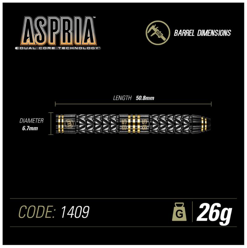 Winmau Aspria Dual Core Steeldart 22-24-26g Test