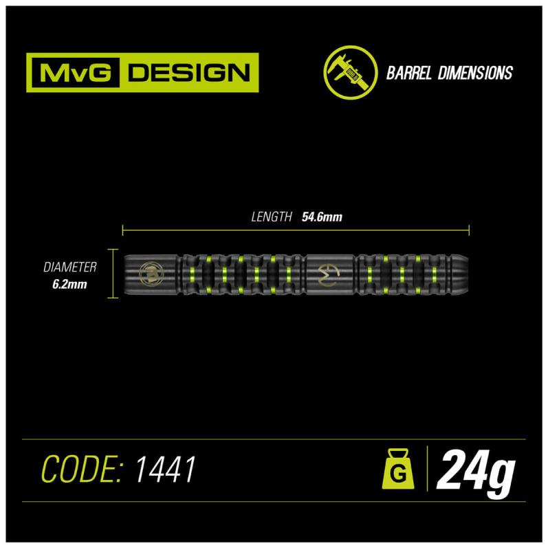 Winmau MvG Adrenalin Steeldart 22-23-24g Winmau MvG Adrenalin Steeldart 22-23-24g