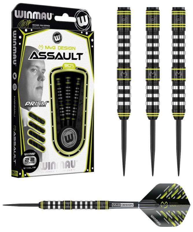 Winmau MvG Assault Steeldart 22-24-26g