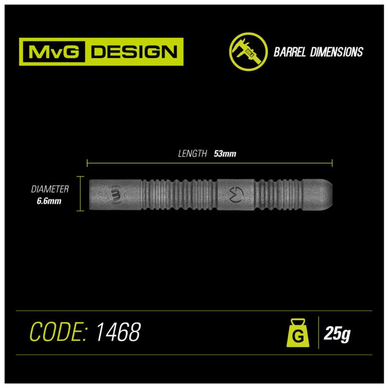 Winmau MvG Exact Steeldart 21,5-23-24-25g Winmau MvG Exact Steeldart 21,5-23-24-25g