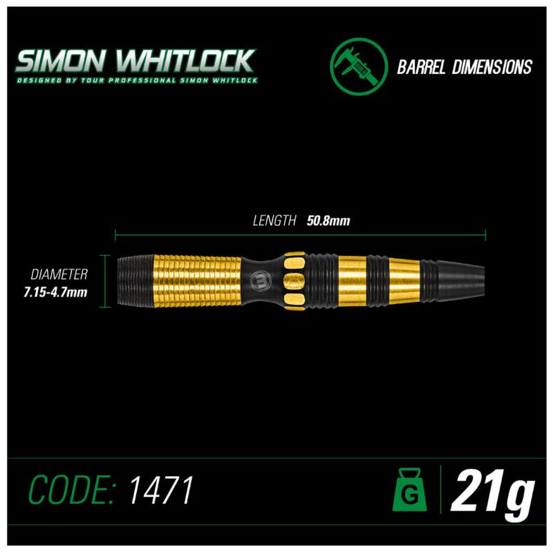 Winmau Simon Whitlock Dynamic SE Steeldart 21-23g Winmau Simon Whitlock Dynamic SE Steeldart 21-23g
