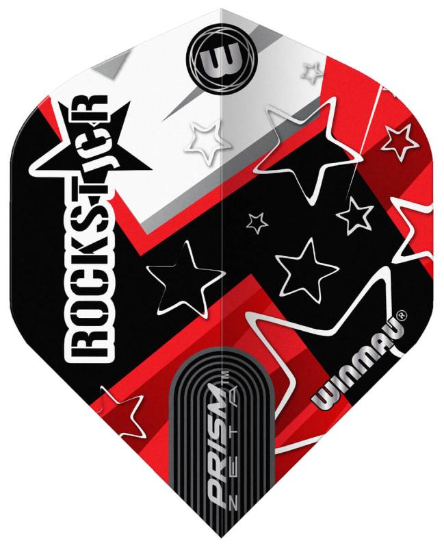 Winmau Zeta Joe Cullen Flight schwarz-rot-grau