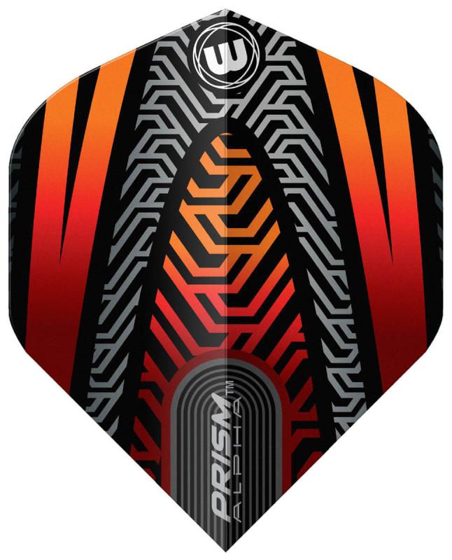 Winmau Prism Alpha Schwarz-Orange Flight No2