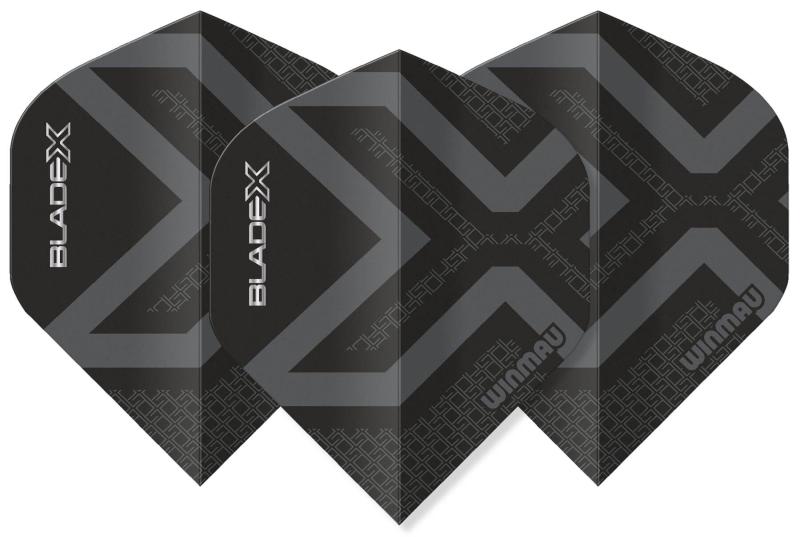 Winmau Blade X  Prism Delta Flights No2 Metallic Schwarz