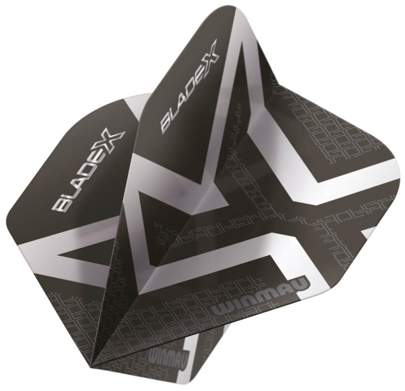 Winmau Blade X  Prism Delta Flights Metallic Schwarz-Silber