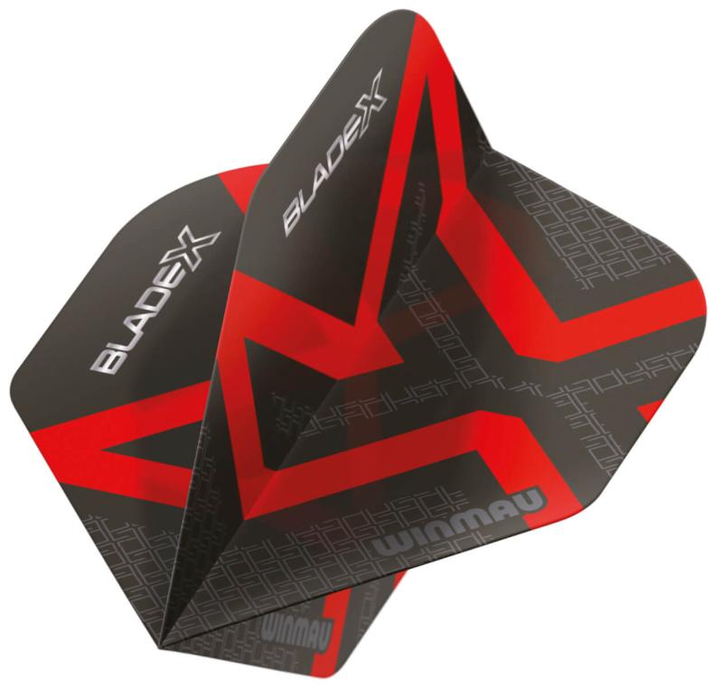 Winmau Blade X  Prism Delta Flights No2 Metallic Schwarz-Rot