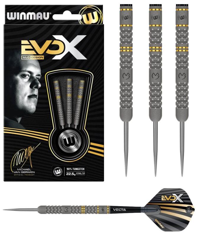 Winmau MvG EvoX 90% Steeldart 21-22,5-24g
