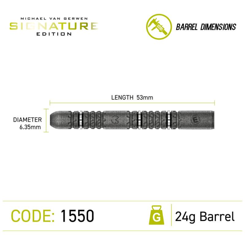 Winmau MVG Signature Edition Steeldart 22-23-24g