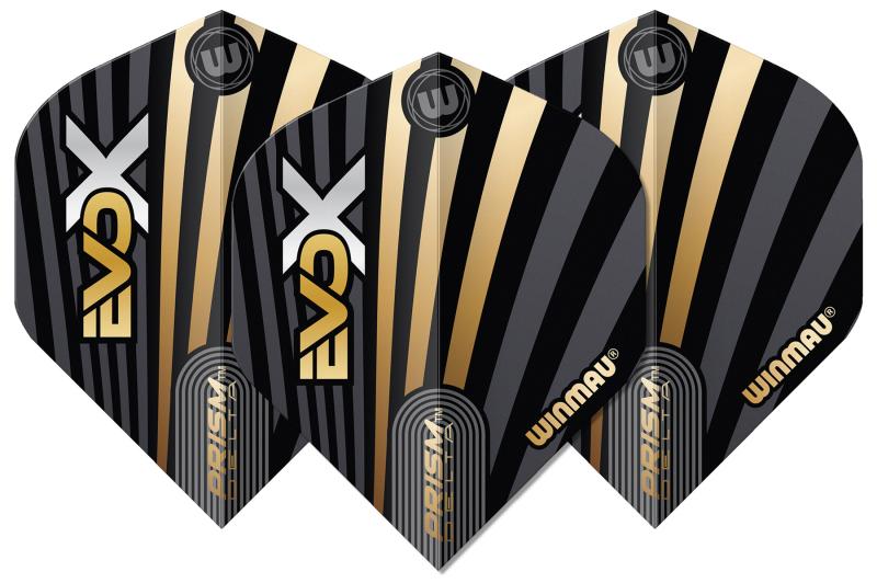Winmau Prism Delta MvG Flight No2 Gold-Schwarz