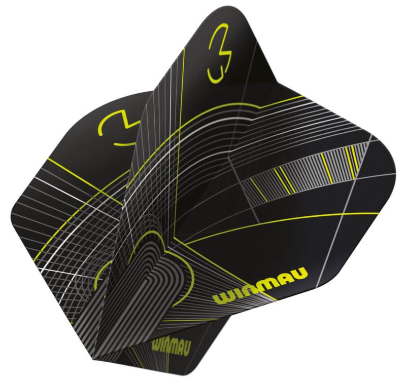 Winmau Prism Delta MvG Flight Schwarz-Grün
