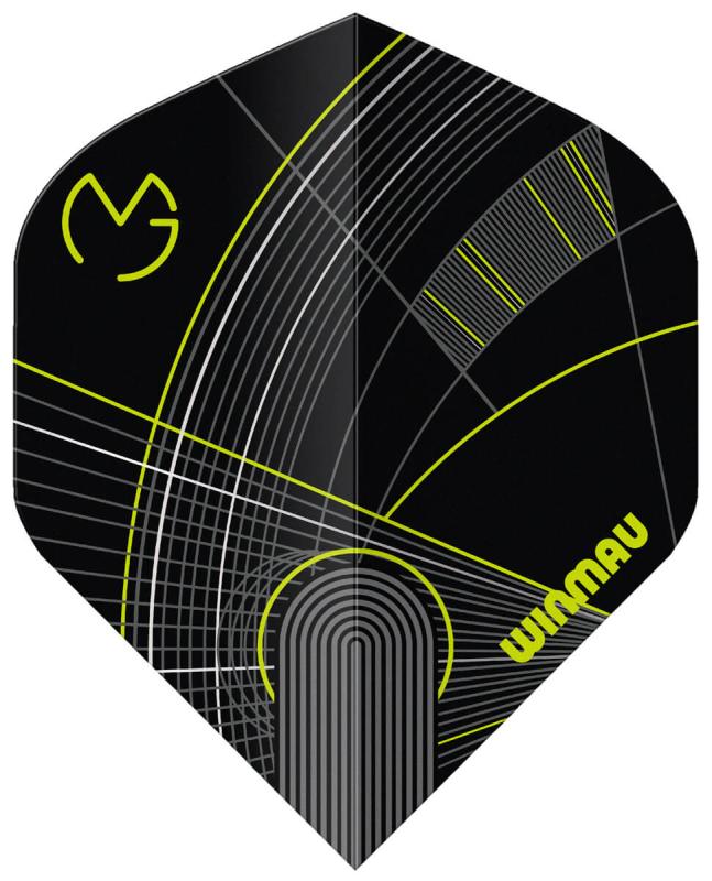 Winmau Prism Delta MvG Flight Schwarz-Grün