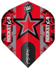 Winmau Zeta Joe Cullen Flight Stern rot-schwarz