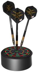 Bulls Mini Advantage Black Dartboard 10 cm Aussteller für Darts