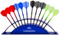 Mission Station 12 Darts Display Blau