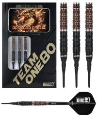 One80 Desmond Chint Schwarz/Kaffee Signature Softdart 18,5g
