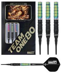 One80 Desmond Chint Schwarz/Rainbow V2 Signature Softdart 20g