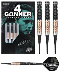 One80 Gunner 4 Signatur Softdart Schwarz-Rosengold 20,5g