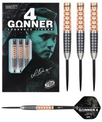 One80 Gunner 4 Signatur Steeldart Schwarz-Rosengold 22-23-24g