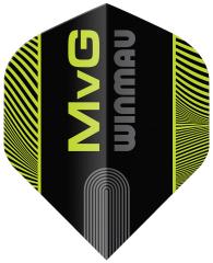 Winmau Prism Delta MvG Flight Schwarz-Grün 2025
